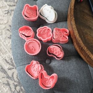 Pink Animal Cookie Cutters
